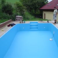 Pools von schweren Folie