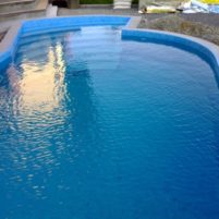 Pools von schweren Folie