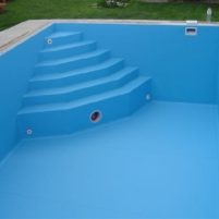 Pools von schweren Folie