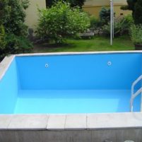 Pools von schweren Folie