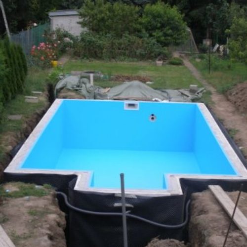 Bazény z těžké fólie – technologický postup